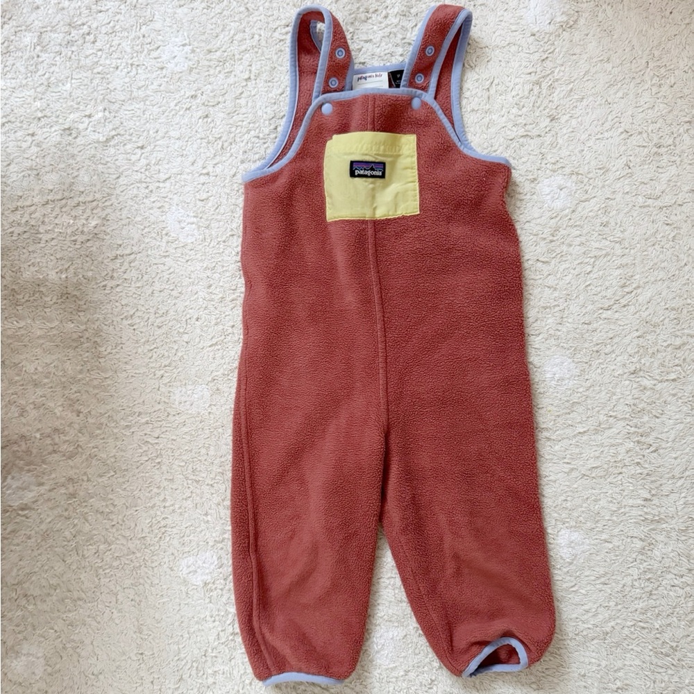 Kids Patagonia Synchilla Fleece Overalls